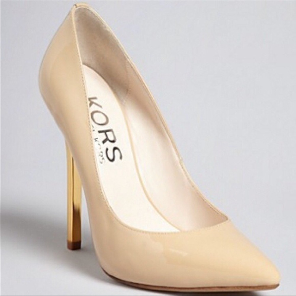 Michael Kors Nude Patent Leather Pump